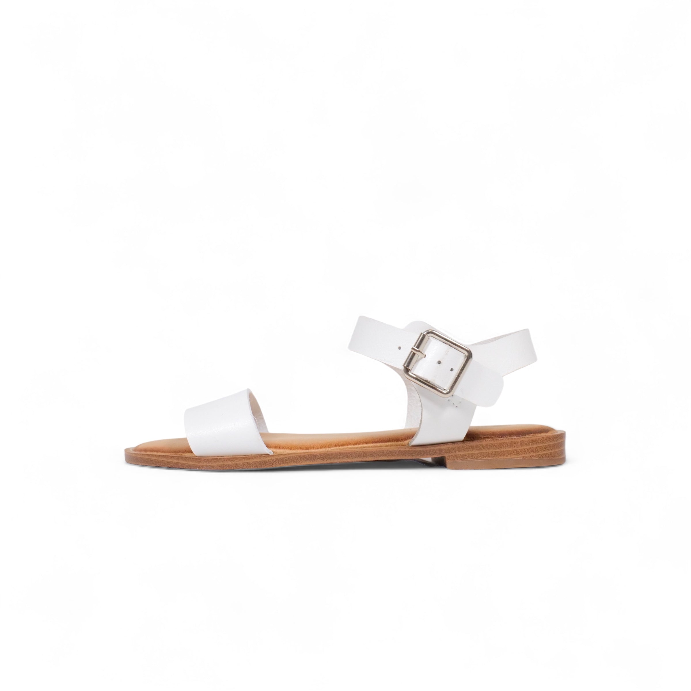Sandalias planas minimalistas de tiras anchas