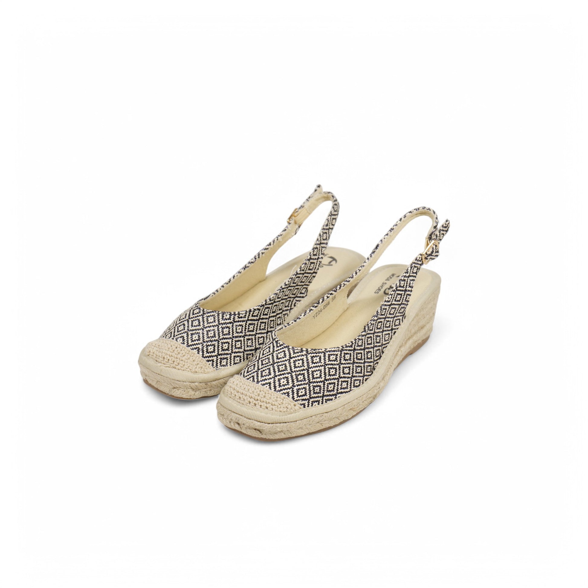 Alpargatas de Slingback destalonadas con brillos