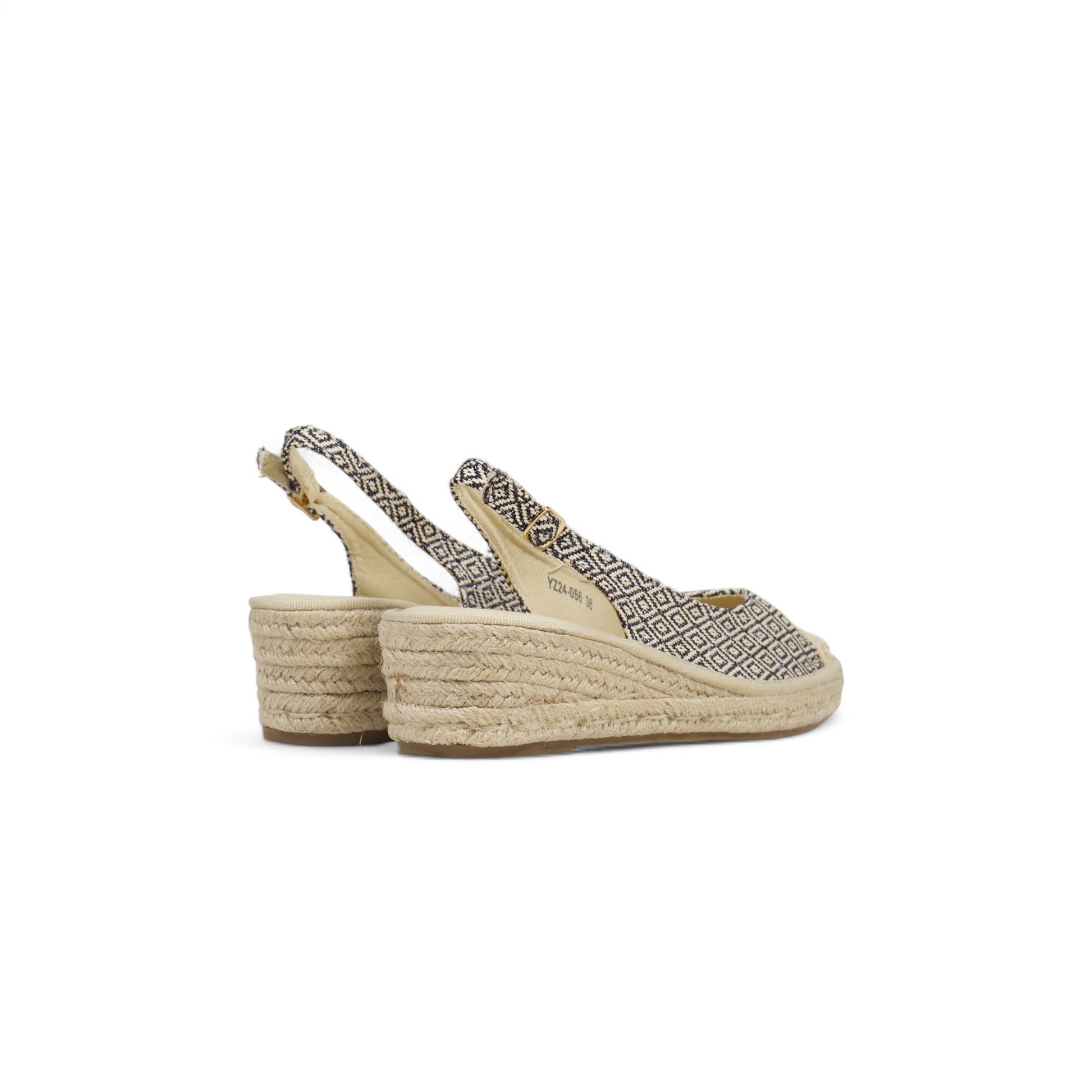 Alpargatas de Slingback destalonadas con brillos