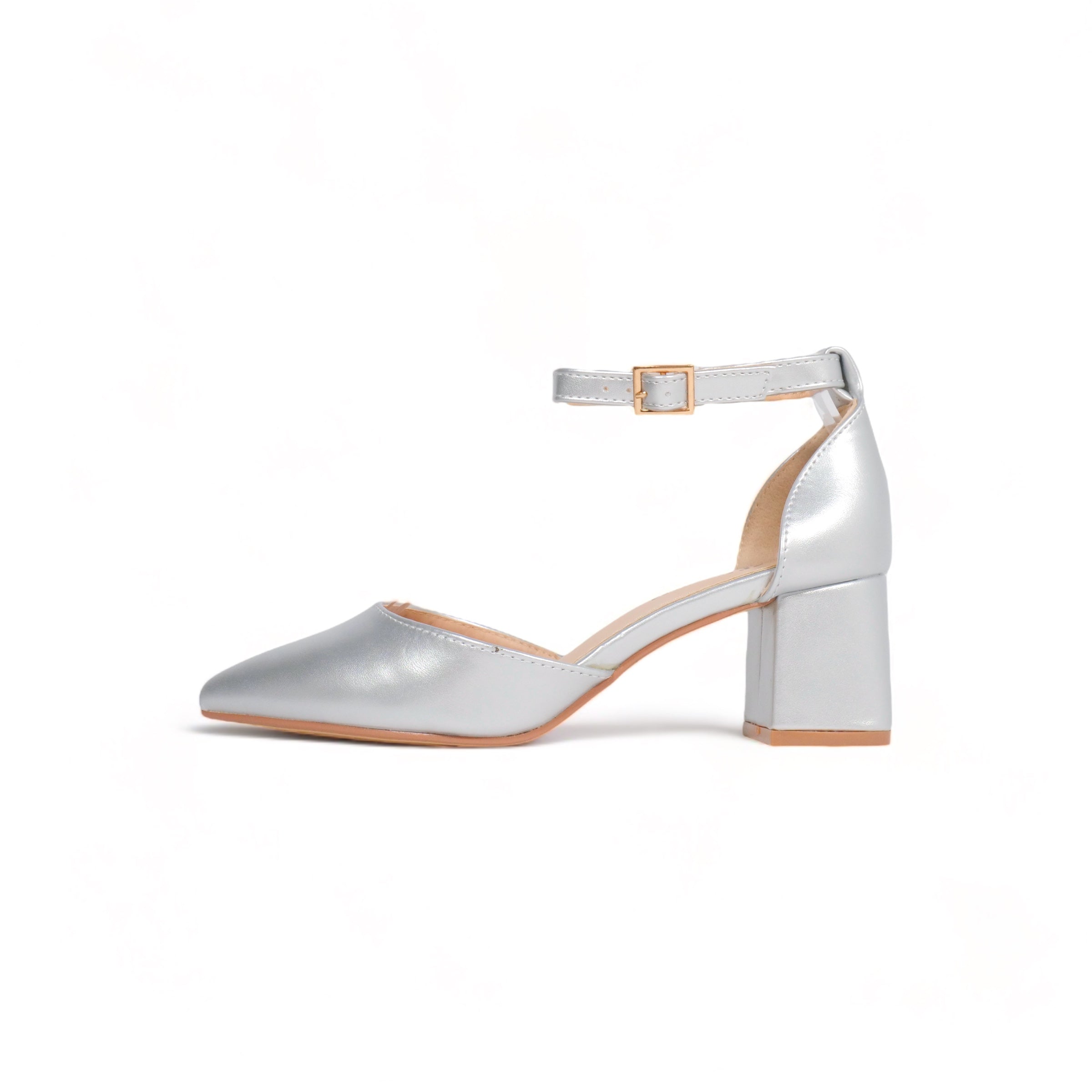 Zapatos de salón con tacón ancho