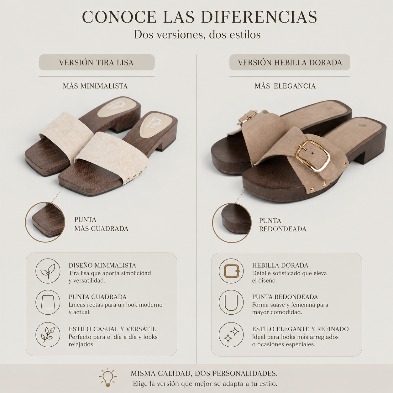 Zuecos Abiertos Tacón Bajo con Hebilla , Zuecos de mujer con acabado efecto gamuza sintética y detalle de hebilla metálica, sandalias cómodas de tacón ancho bajo ideales para verano y looks casuales
