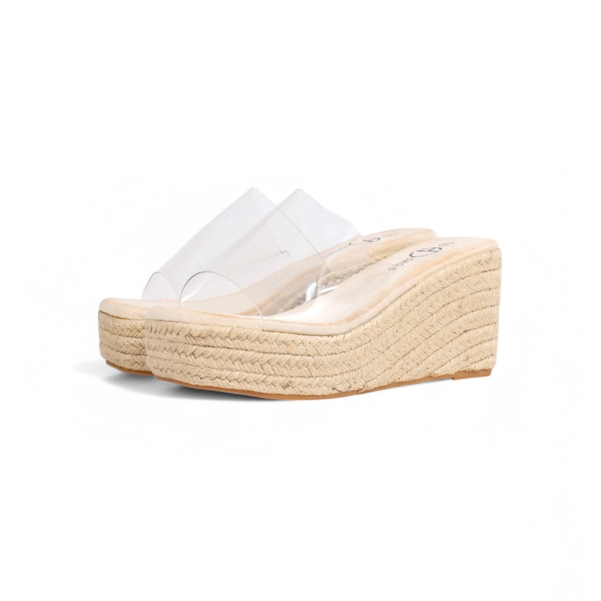 Sandalias tira ancha vinilo